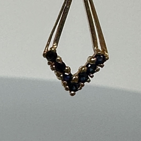 14k real solid gold TOPAZ GEMS Earrings - Picture 7 of 11